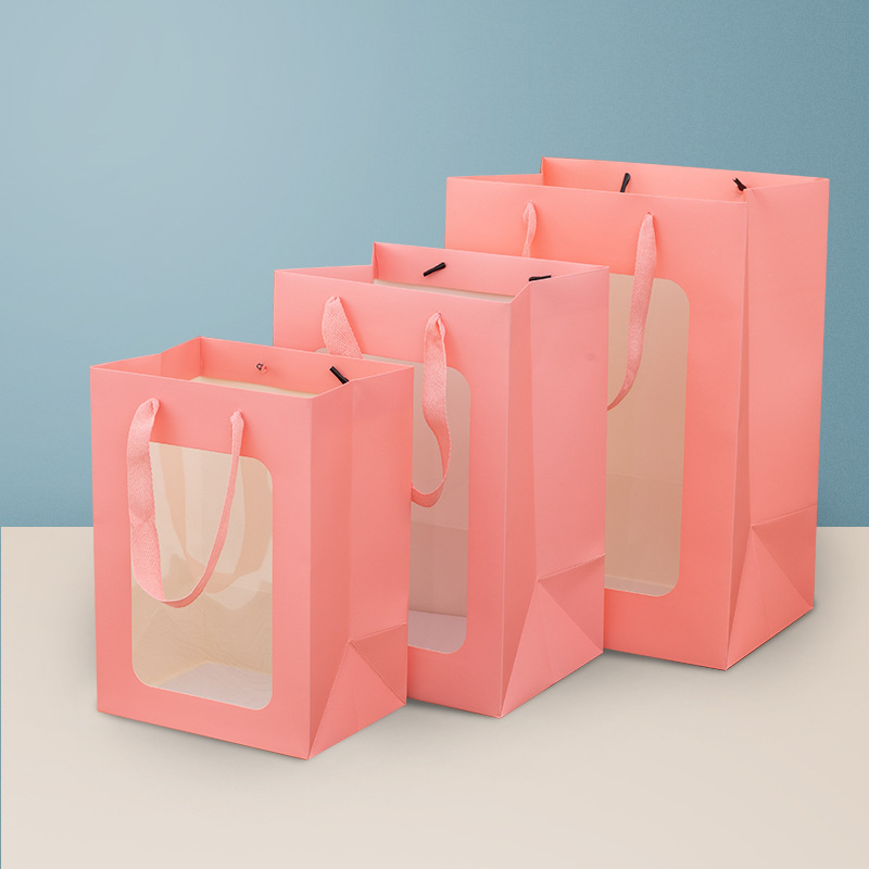 Индивидуальная бумажная сумка для оконного класса, высококачественная роскошная подарочная сумка